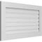 Ekena Millwork Vertical Surface Mount PVC Gable Vent: Functional, w/ 3-1/2"W x 1"P Standard Frame, 42"W x 24"H GVPVE42X2401SF - alternate 2